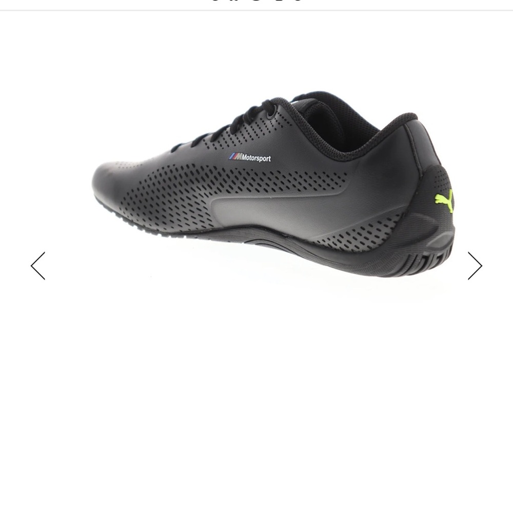 BMW Puma Black and Yellow Green Athletic Shoes - Picture 7 of 17
